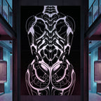 AEGIS | Biomechanical Female Form Op Art | Luxury Multi-Print Wall Art