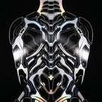 AEGIS | Biomechanical Female Form Op Art | Luxury Multi-Print Wall Art