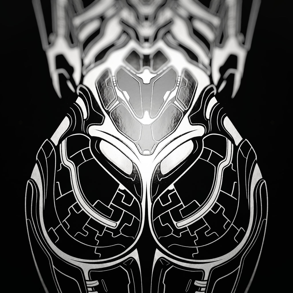 AEGIS | Biomechanical Female Form Op Art | Luxury Multi-Print Wall Art