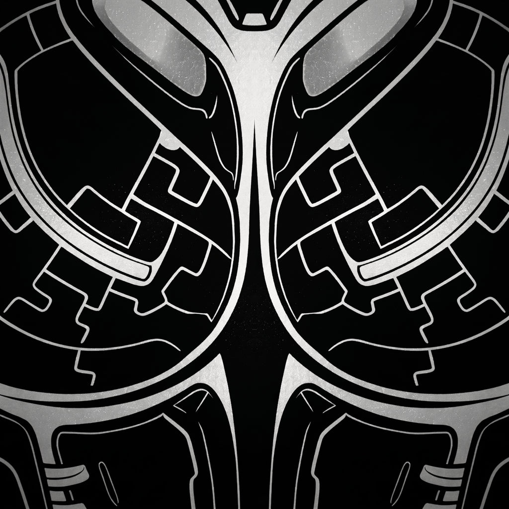 AEGIS | Biomechanical Female Form Op Art | Luxury Multi-Print Wall Art