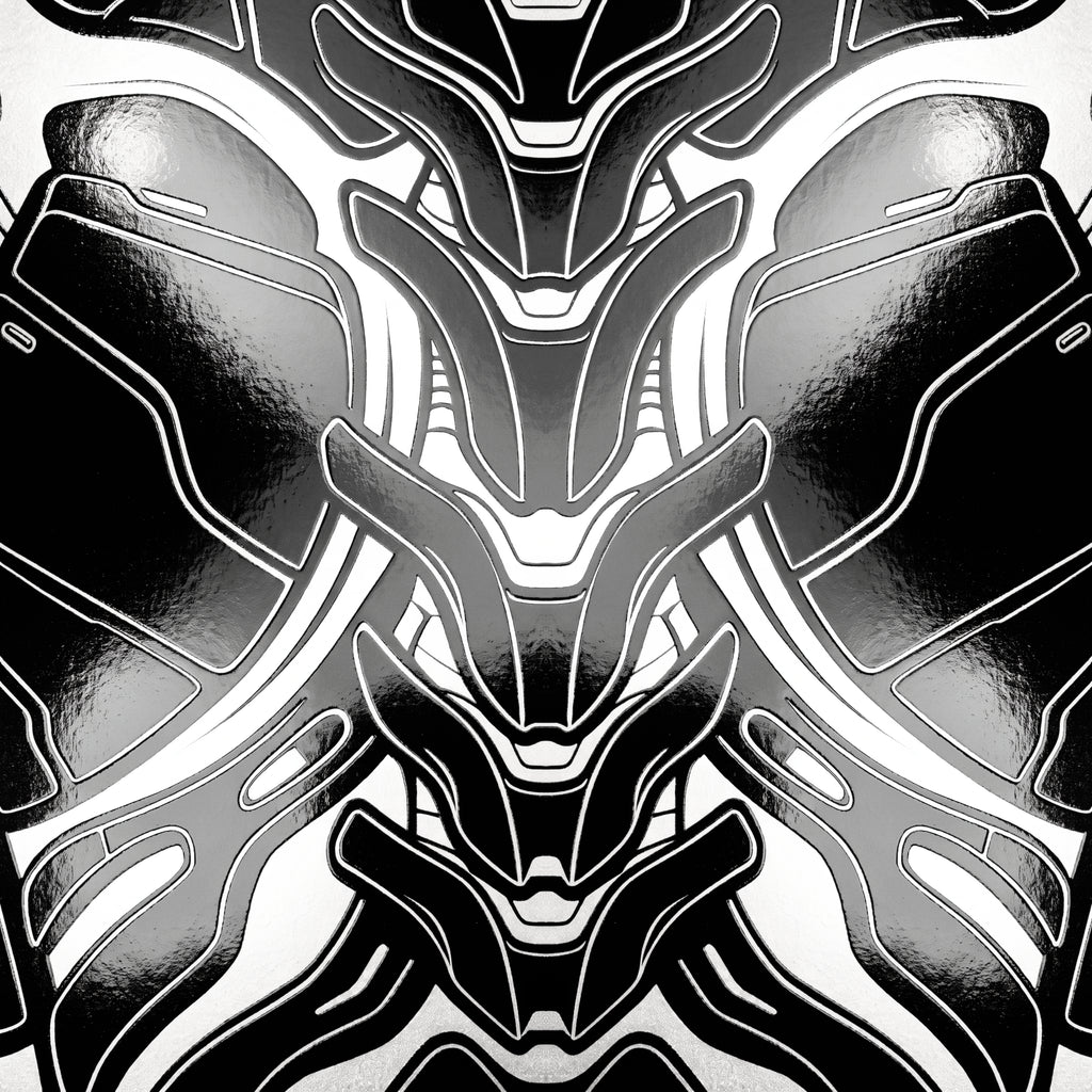 AEGIS | Biomechanical Female Form Op Art | Luxury Multi-Print Wall Art