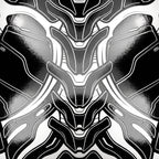 AEGIS | Biomechanical Female Form Op Art | Luxury Multi-Print Wall Art
