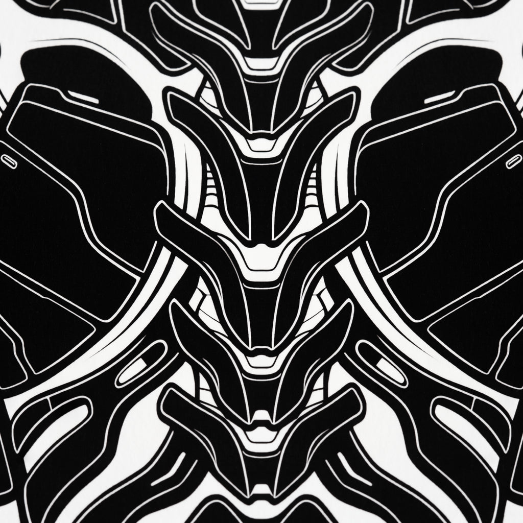 AEGIS | Biomechanical Female Form Op Art | Luxury Multi-Print Wall Art
