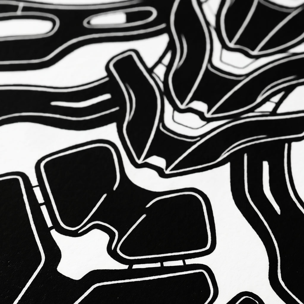 AEGIS | Biomechanical Female Form Op Art | Luxury Multi-Print Wall Art