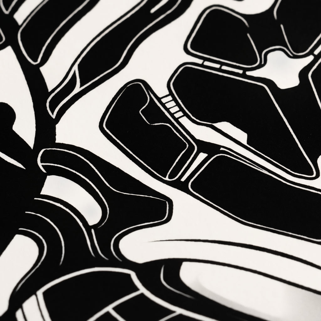 AEGIS | Biomechanical Female Form Op Art | Luxury Multi-Print Wall Art
