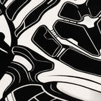 AEGIS | Biomechanical Female Form Op Art | Luxury Multi-Print Wall Art