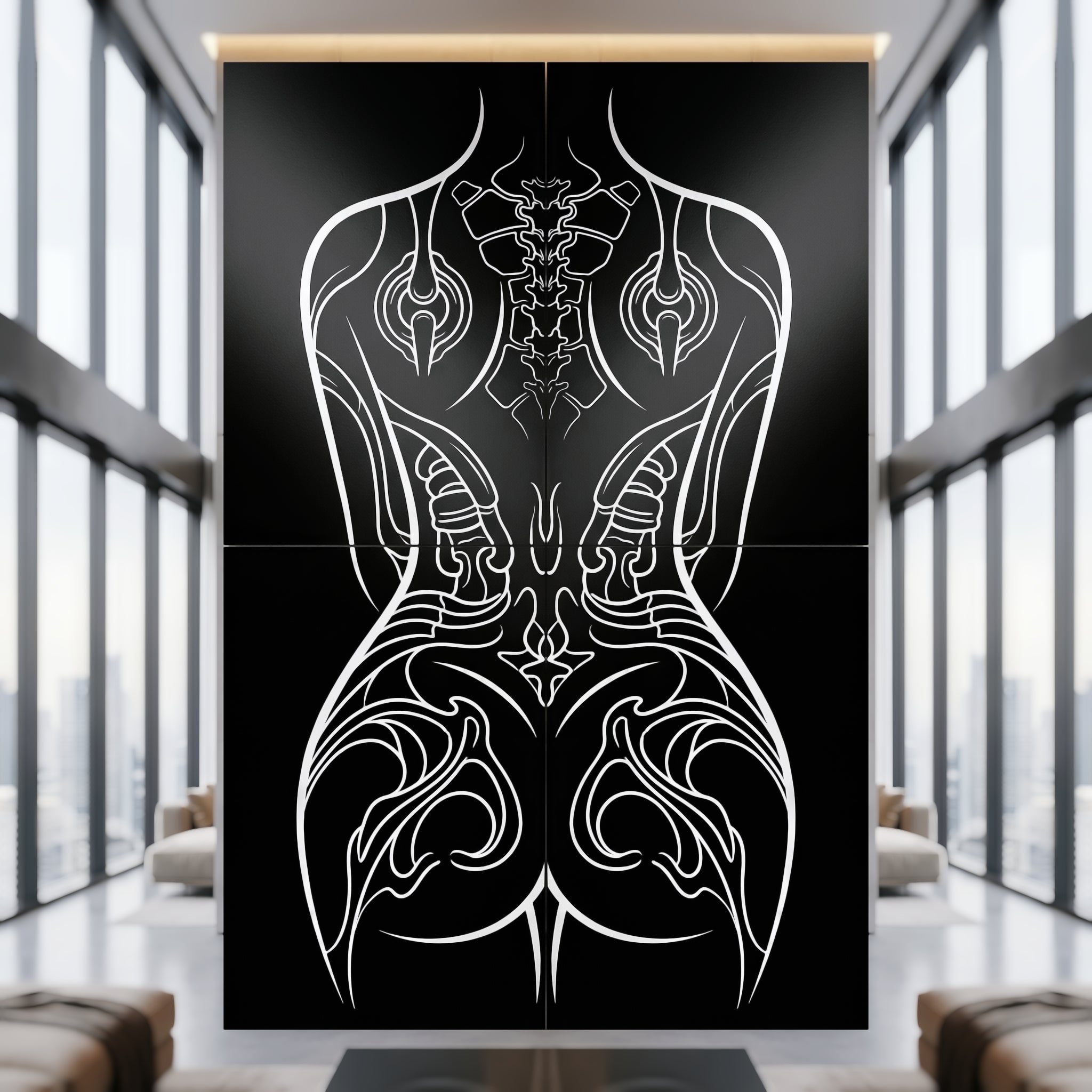 ANIMA | Gothic Minimalist Female Form | Multi-Print Luxury Wall Art