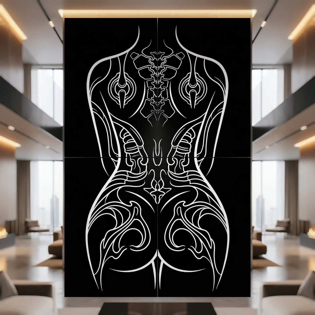 ANIMA | Gothic Minimalist Female Form | Multi-Print Luxury Wall Art