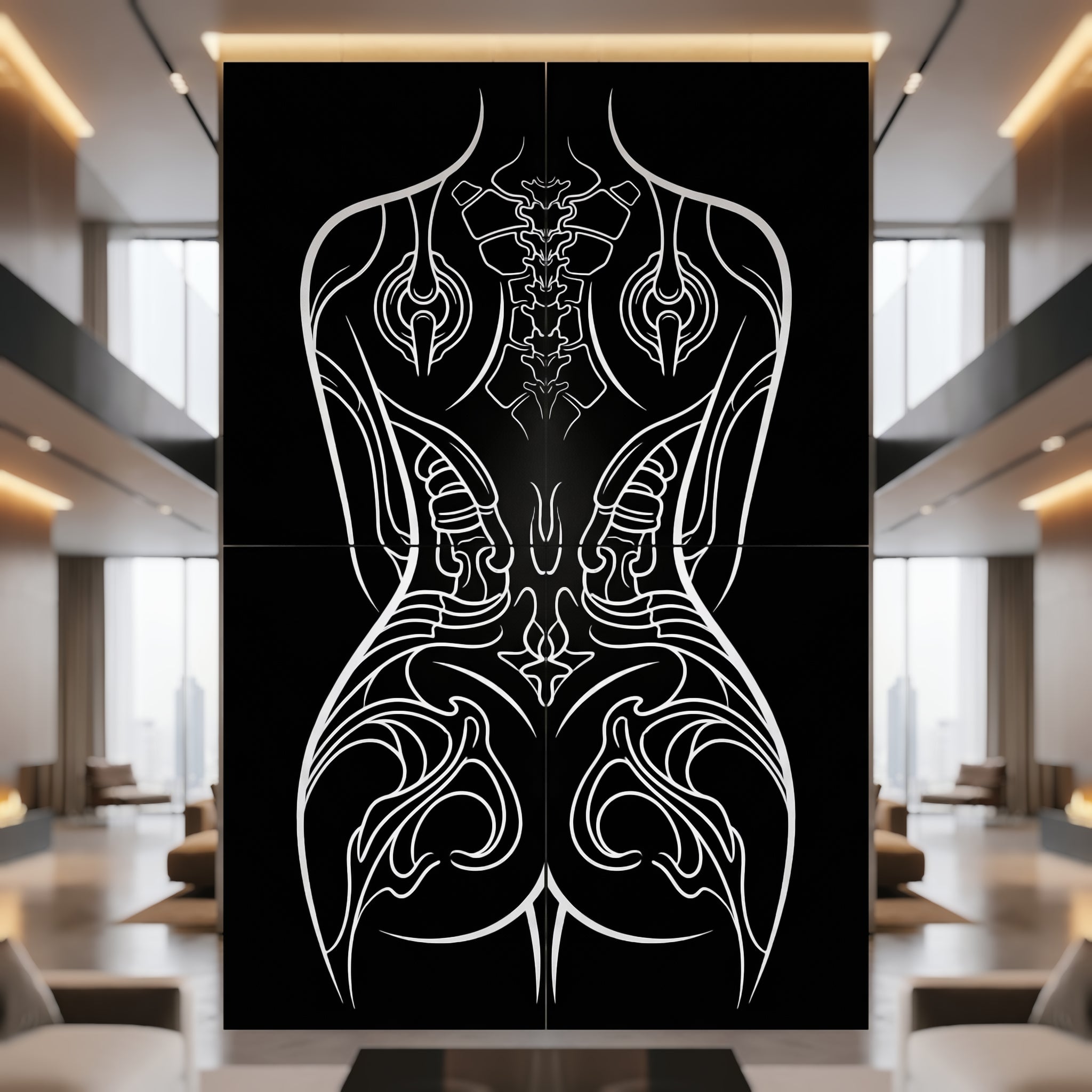 ANIMA | Gothic Minimalist Female Form | Multi-Print Luxury Wall Art