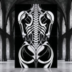 ARMATA | Biomechanical Female Exoskeleton Op Art | Sci-Fi Multi-Print Luxury Wall Art | 1-Of-1