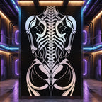 ARMATA | Biomechanical Female Exoskeleton Op Art | Sci-Fi Multi-Print Luxury Wall Art | 1-Of-1