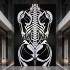ARMATA | Biomechanical Female Exoskeleton Op Art | Sci-Fi Multi-Print Luxury Wall Art | 1-Of-1