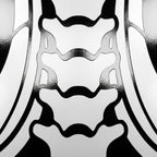 ARMATA | Cybernetic Skeletal Female Body Op Art Print | Luxury Sci-Fi Wall Art
