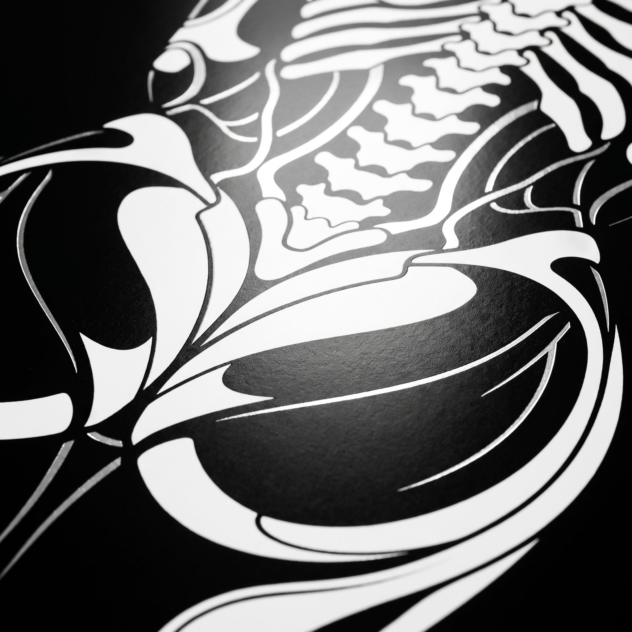 ARMATA | Cybernetic Skeletal Female Body Op Art Print | Luxury Sci-Fi Wall Art