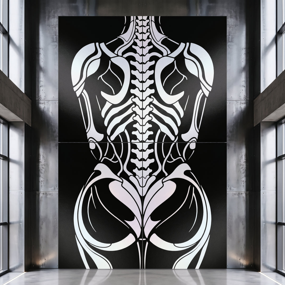 ARMATA | Biomechanical Female Exoskeleton Op Art | Sci-Fi Multi-Print Luxury Wall Art | 1-Of-1