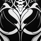 ARMATA | Cybernetic Skeletal Female Body Op Art Print | Luxury Sci-Fi Wall Art
