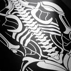 ARMATA | Cybernetic Skeletal Female Body Op Art Print | Luxury Sci-Fi Wall Art
