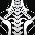 ARMATA | Cybernetic Skeletal Female Body Op Art Print | Luxury Sci-Fi Wall Art