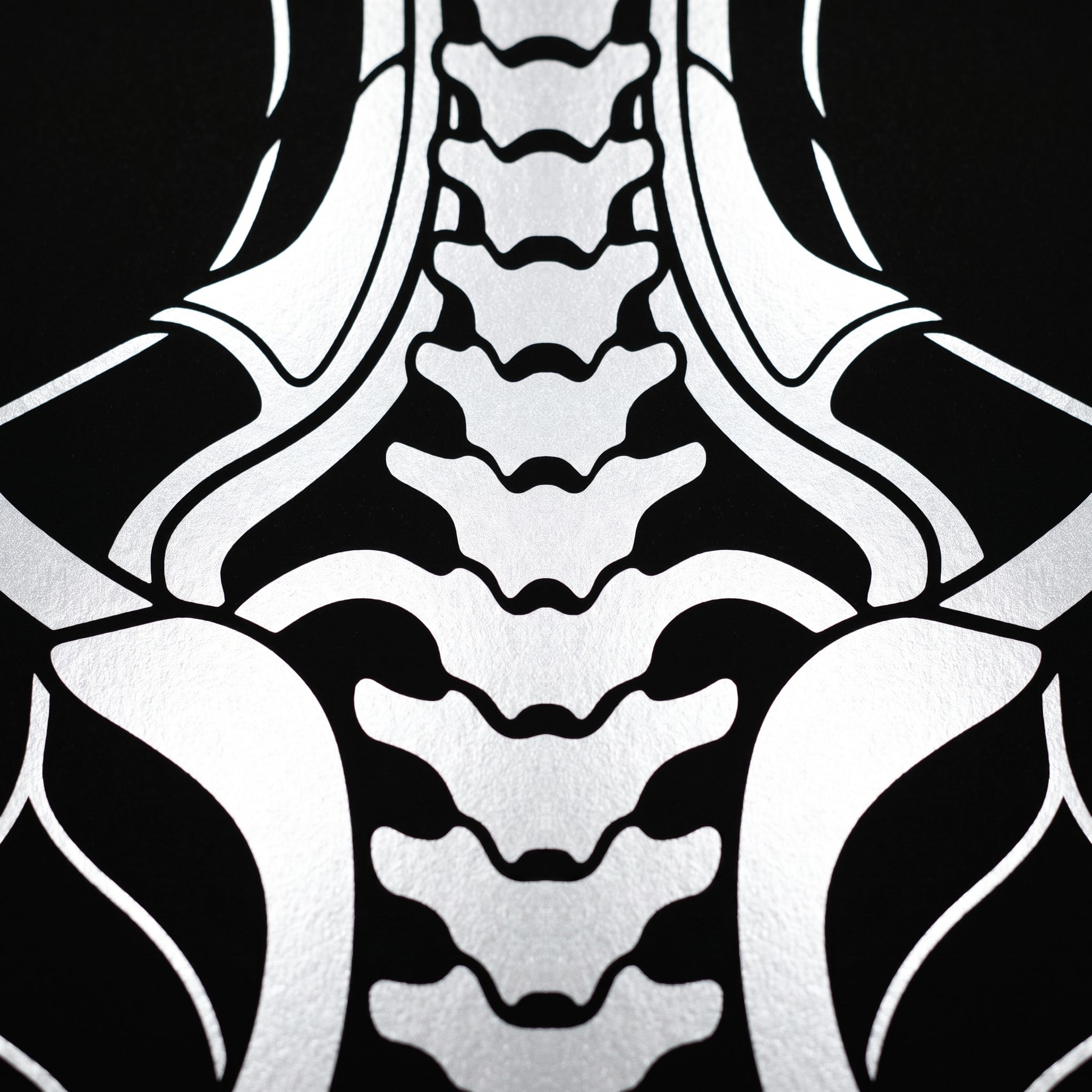 ARMATA | Cybernetic Skeletal Female Body Op Art Print | Luxury Sci-Fi Wall Art