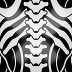 ARMATA | Cybernetic Skeletal Female Body Op Art Print | Luxury Sci-Fi Wall Art