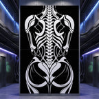 ARMATA | Biomechanical Female Exoskeleton Op Art | Sci-Fi Multi-Print Luxury Wall Art | 1-Of-1