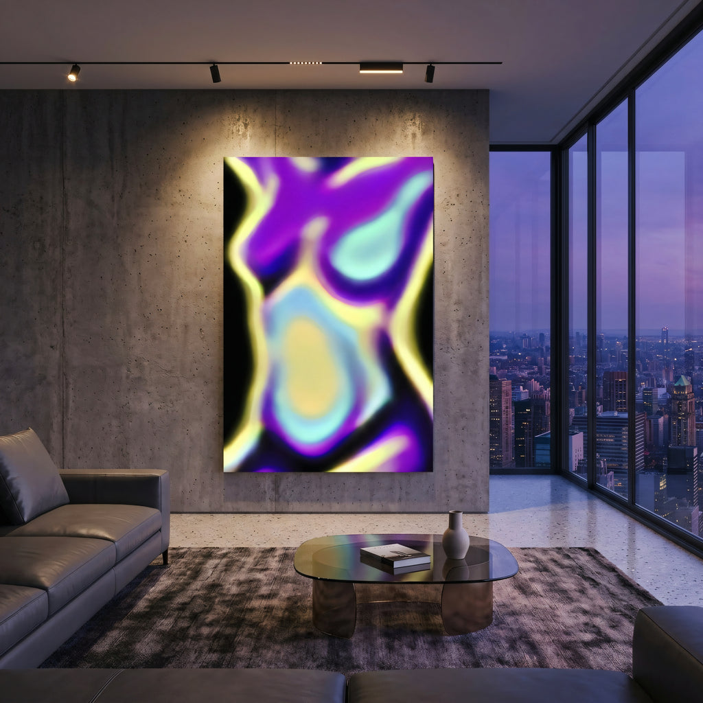AURA | Abstract Female Neon Figure | 8K - 32K Prints