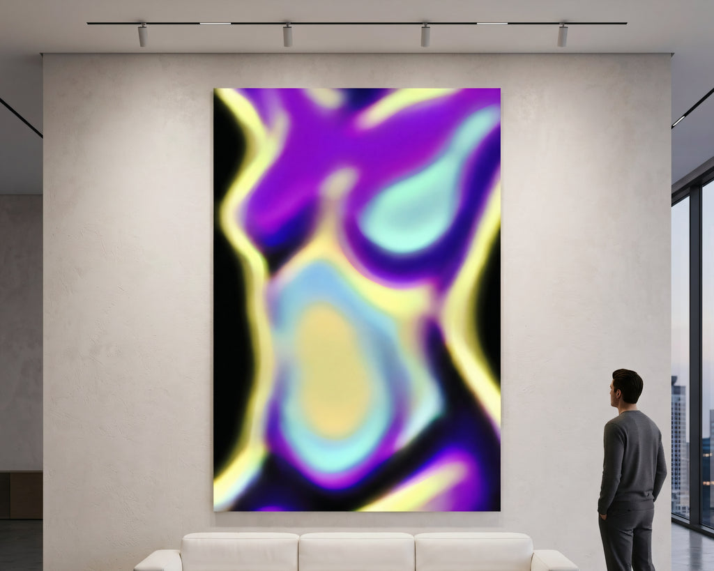 AURA | Abstract Female Neon Figure | 8K - 32K Prints