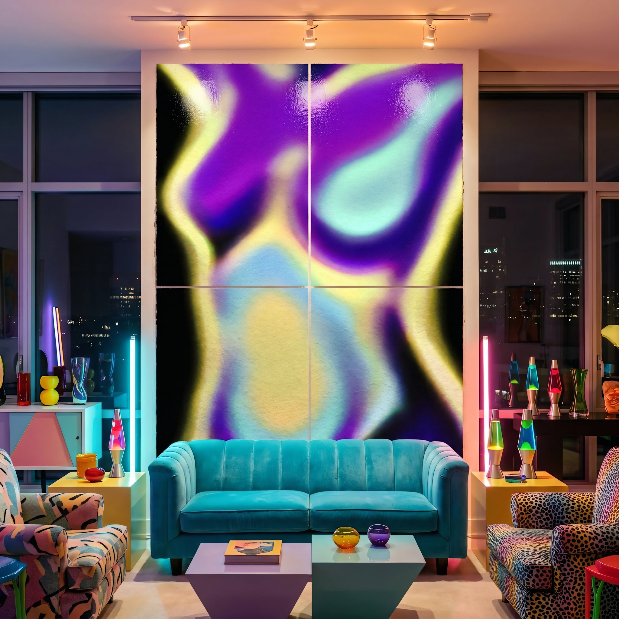 AURA | Abstract Female Neon Figure | 8K - 32K Prints