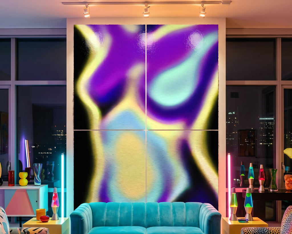 AURA | Abstract Female Neon Figure | 8K - 32K Prints