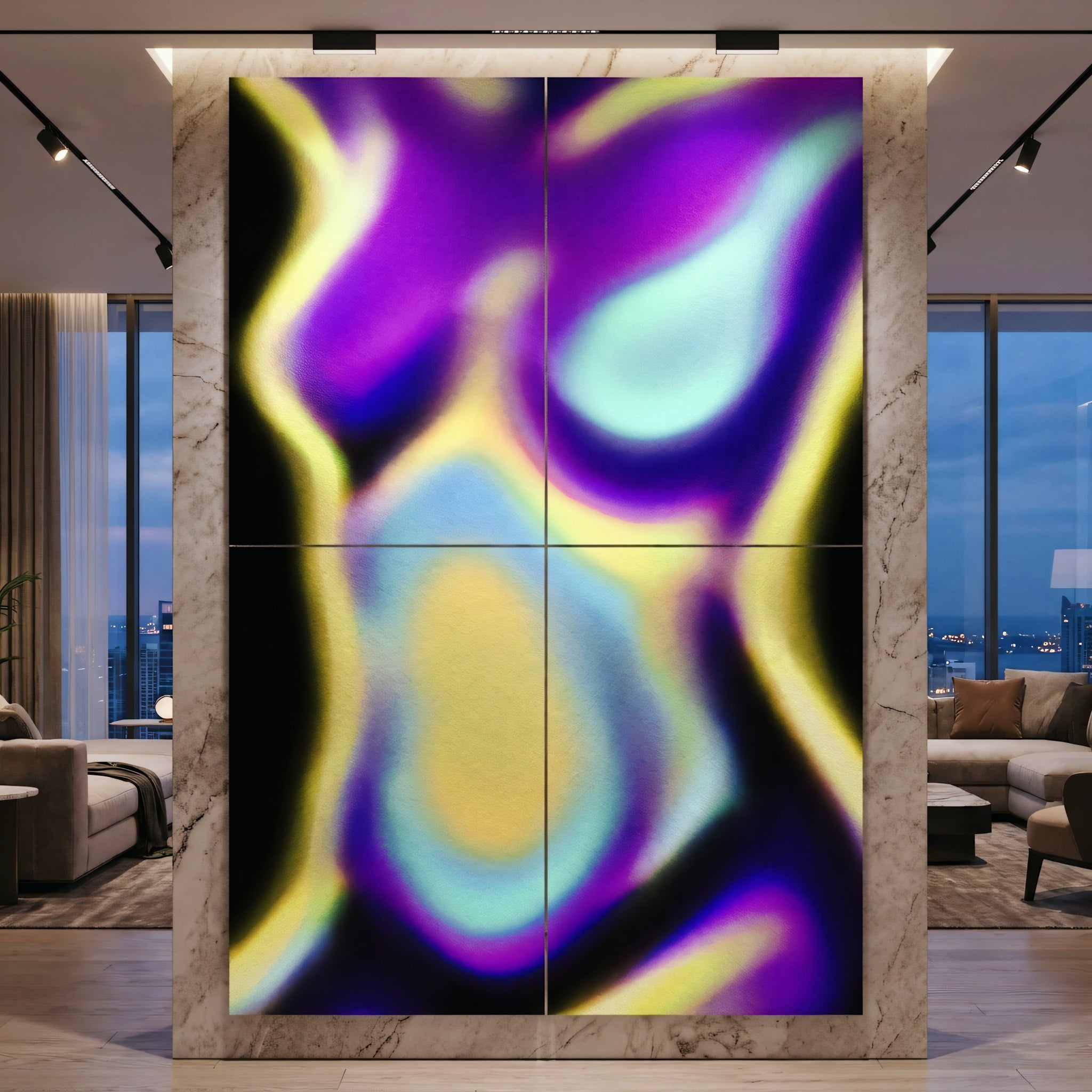 AURA | Abstract Female Neon Figure | 8K - 32K Prints