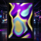 AURA | Neon Abstract Female Body | Luxury Wall Art Print