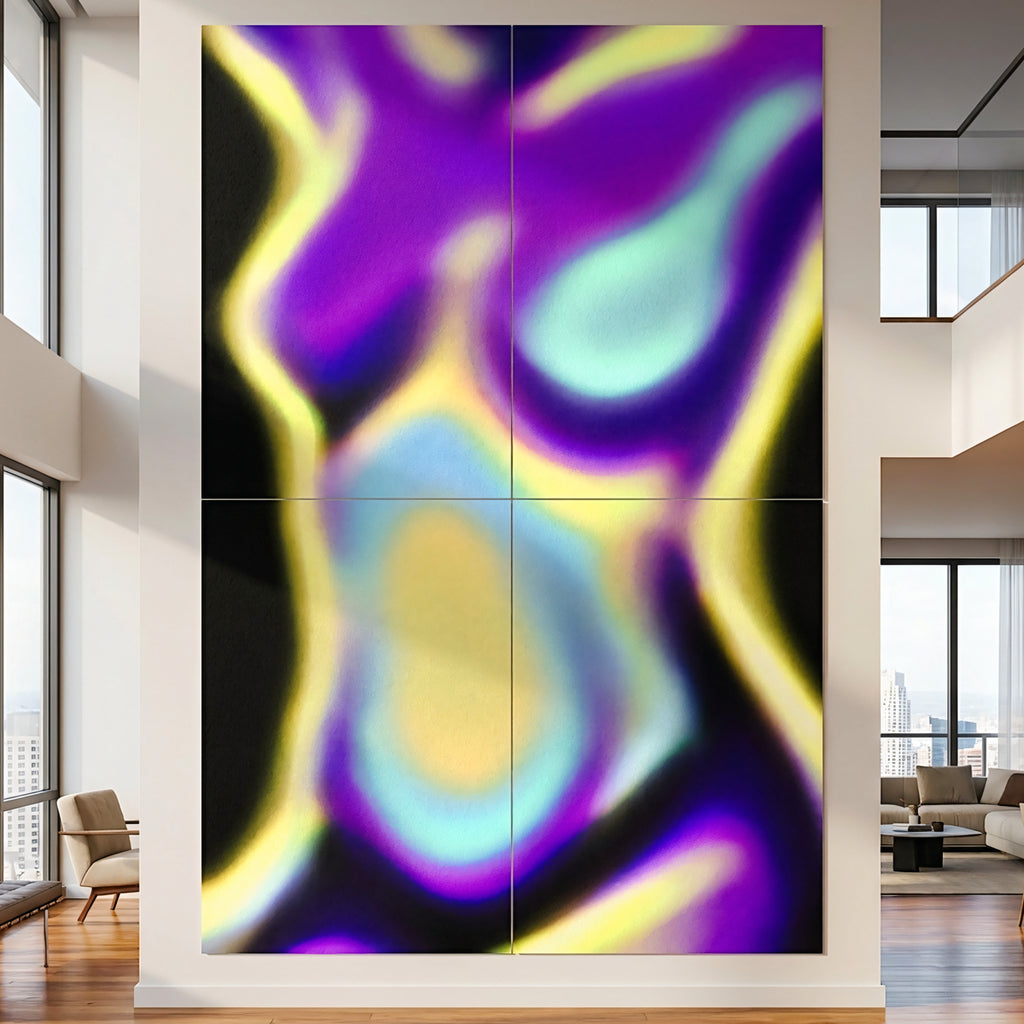 AURA | Abstract Neon Female Body | Multi-Print Luxury Wall Art