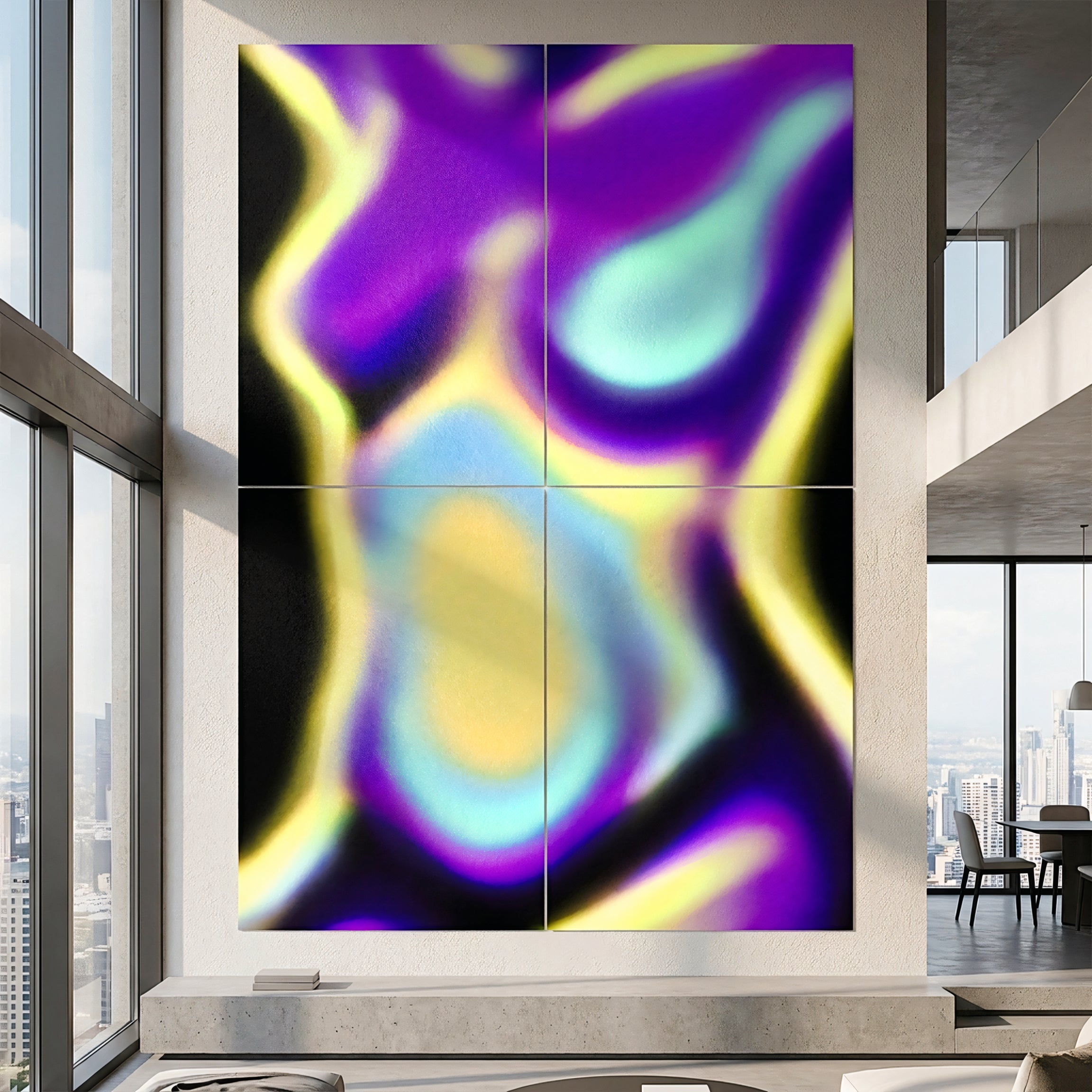 AURA | Abstract Neon Female Body | Multi-Print Luxury Wall Art