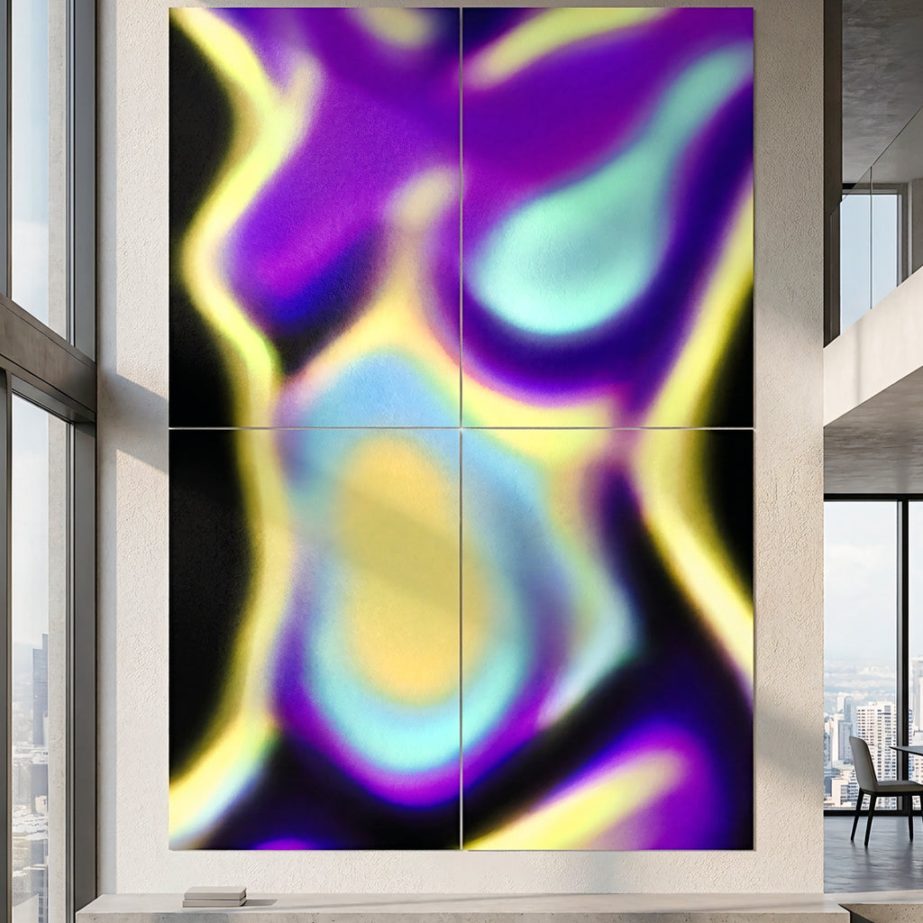 AURA | Abstract Neon Female Body | Multi-Print Luxury Wall Art