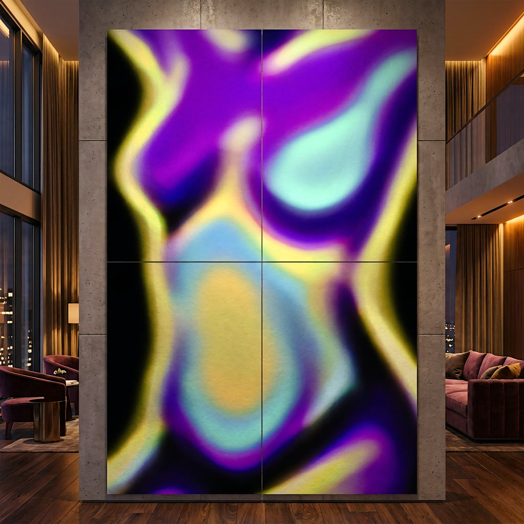 AURA | Abstract Neon Female Body | Multi-Print Luxury Wall Art