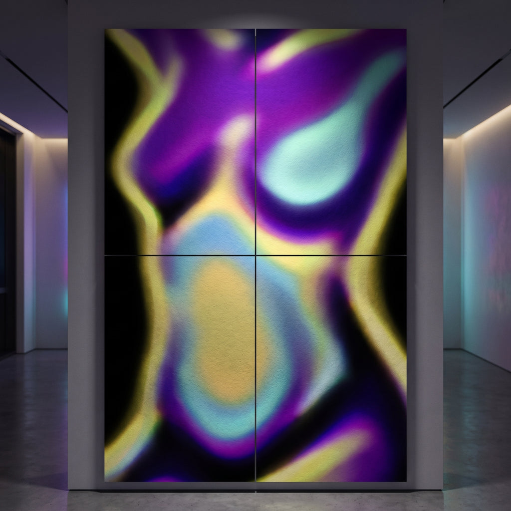AURA | Abstract Neon Female Body | Multi-Print Luxury Wall Art