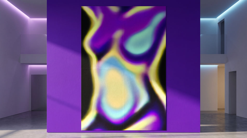 AURA | Abstract Neon Female Body | Multi-Print Luxury Wall Art