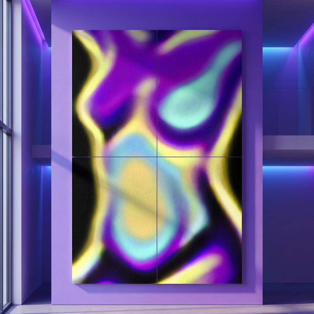AURA | Abstract Neon Female Body | Multi-Print Luxury Wall Art