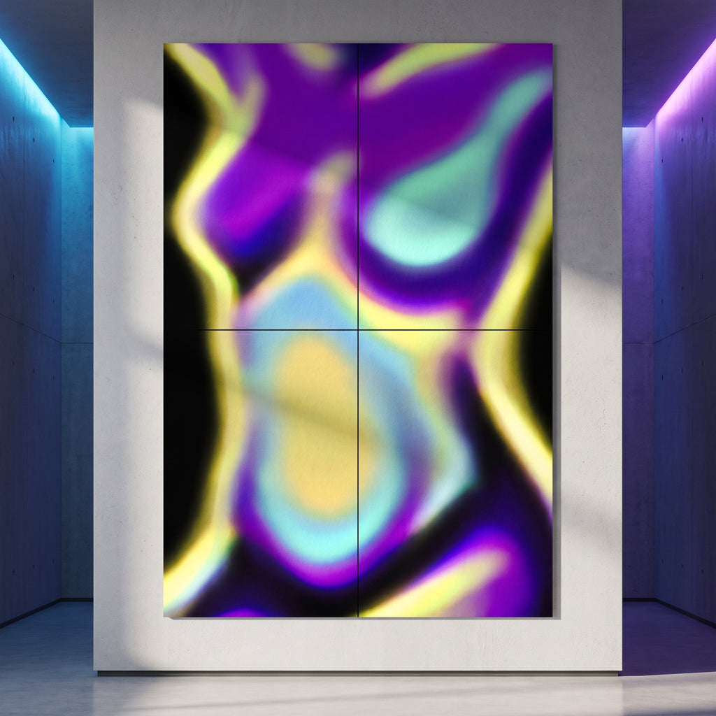 AURA | Abstract Neon Female Body | Multi-Print Luxury Wall Art