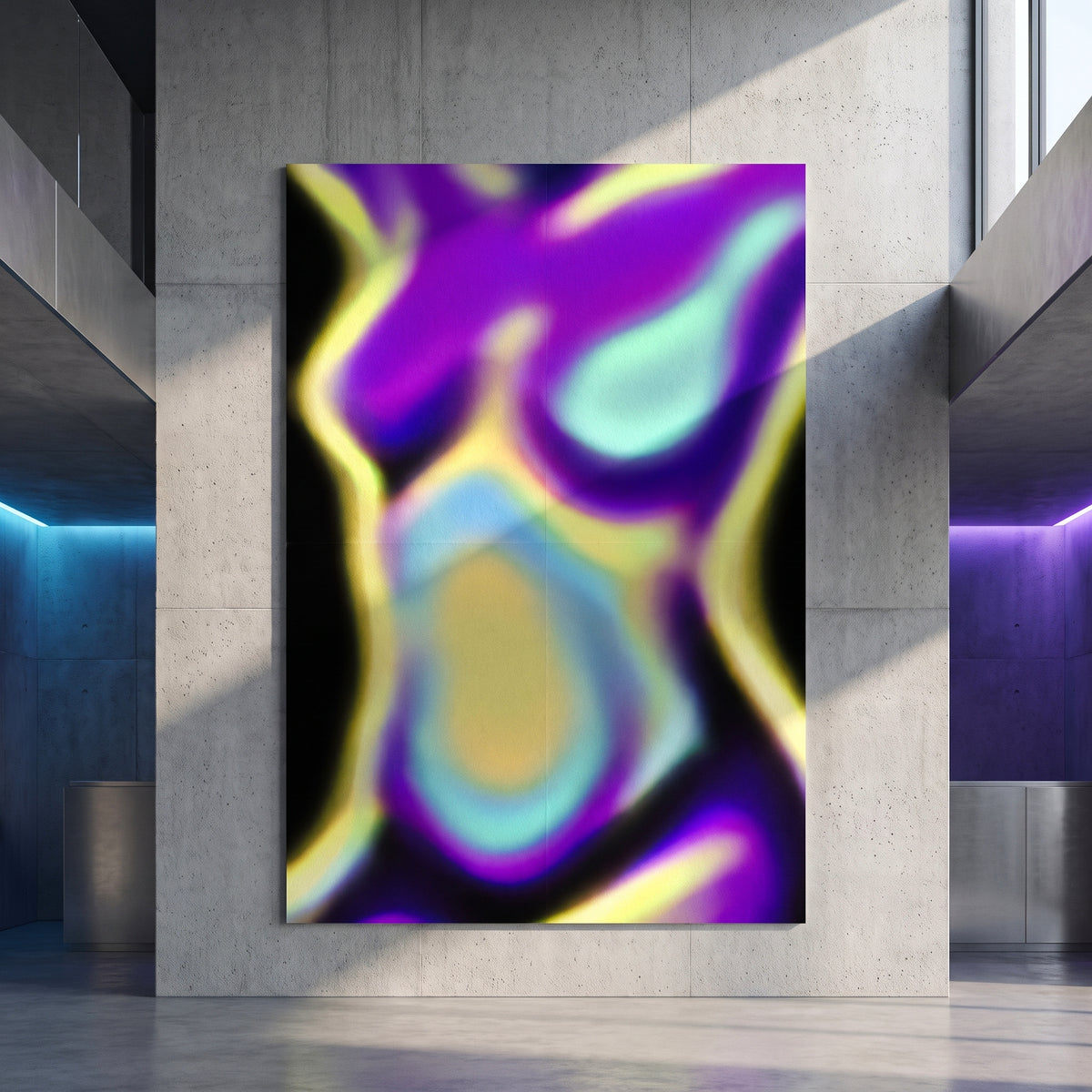 AURA | Abstract Neon Female Body | Multi-Print Luxury Wall Art