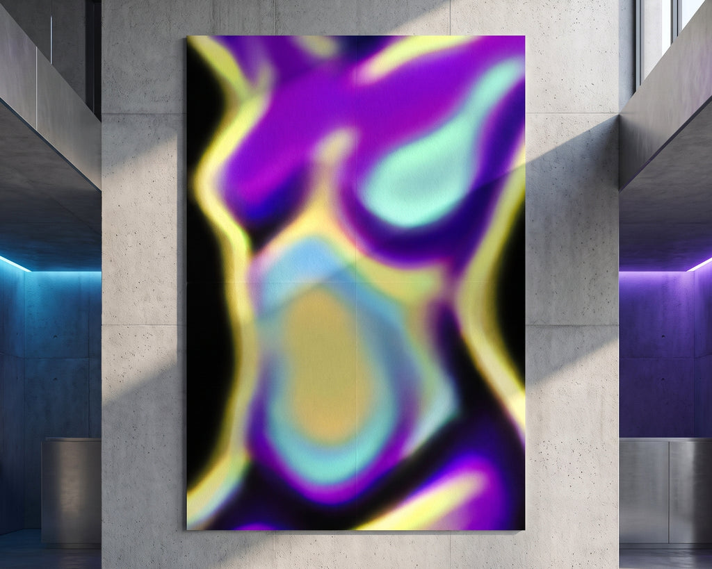AURA | Abstract Neon Female Body | Multi-Print Luxury Wall Art