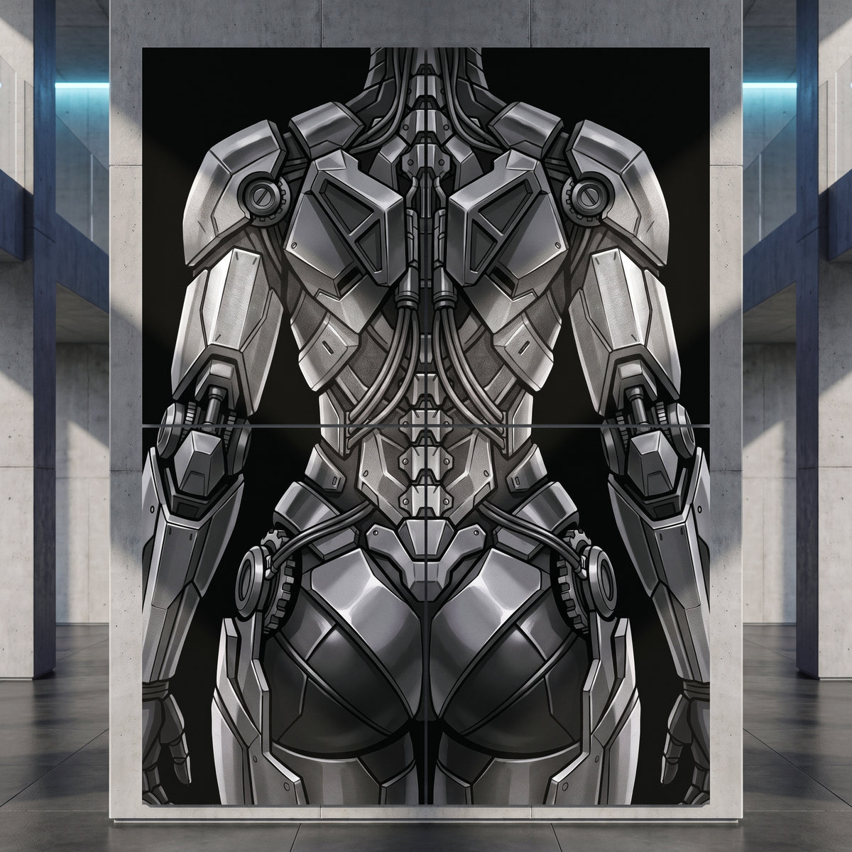 AURORA | Minimalist Cybernetic Female Sci-Fi Concept Art | Multi-Print Luxury Wall Art