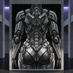 AURORA | Minimalist Cybernetic Female Sci-Fi Concept Art | Multi-Print Luxury Wall Art