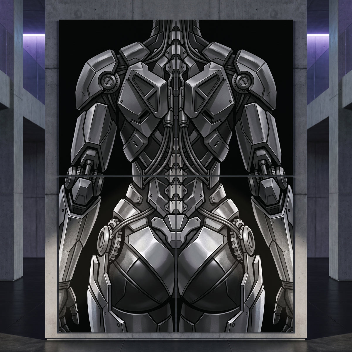 AURORA | Minimalist Cybernetic Female Sci-Fi Concept Art | Multi-Print Luxury Wall Art