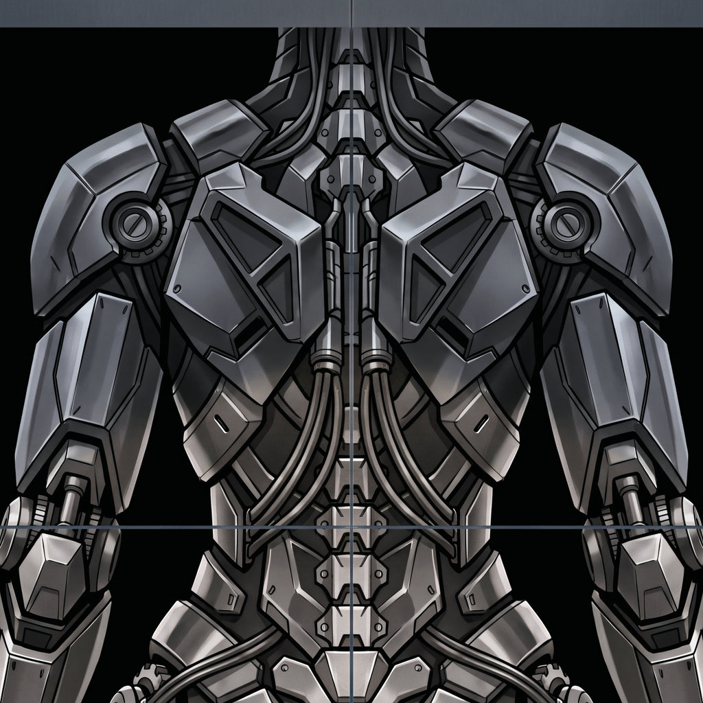 AURORA | Minimalist Cybernetic Female Sci-Fi Concept Art | Multi-Print Luxury Wall Art