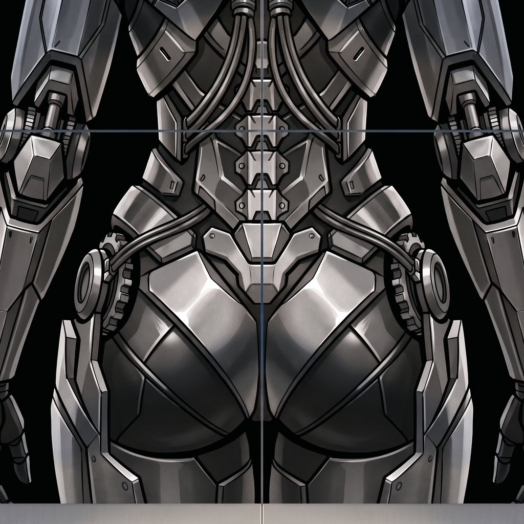 AURORA | Minimalist Cybernetic Female Sci-Fi Concept Art | Multi-Print Luxury Wall Art
