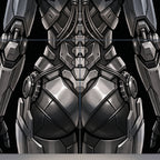 AURORA | Minimalist Cybernetic Female Sci-Fi Concept Art | Multi-Print Luxury Wall Art