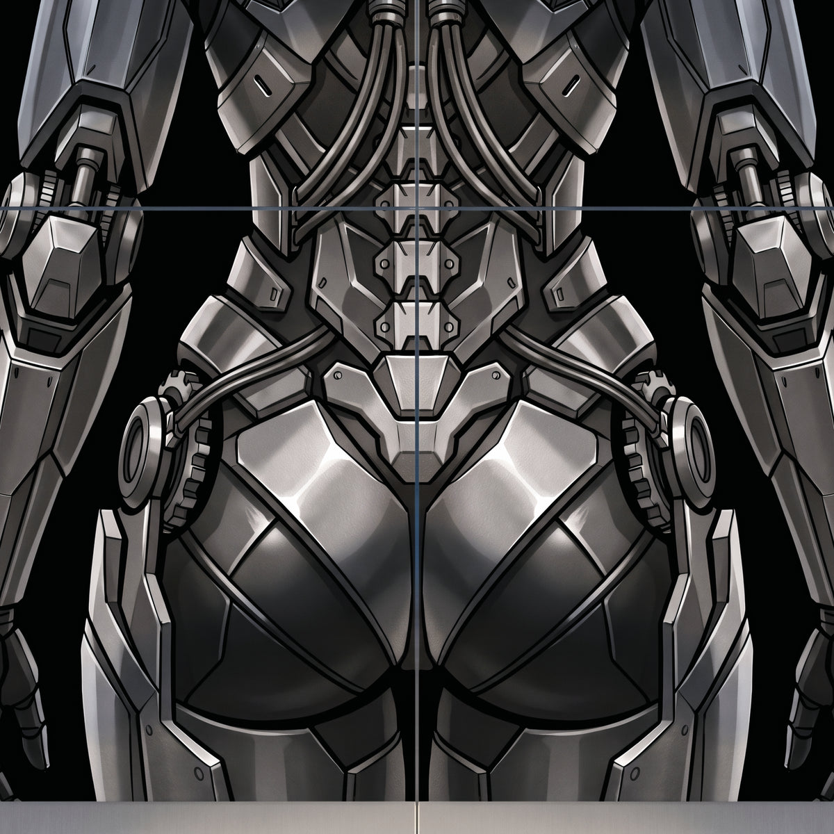 AURORA | Minimalist Cybernetic Female Sci-Fi Concept Art | Multi-Print Luxury Wall Art