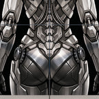 AURORA | Minimalist Cybernetic Female Sci-Fi Concept Art | Multi-Print Luxury Wall Art