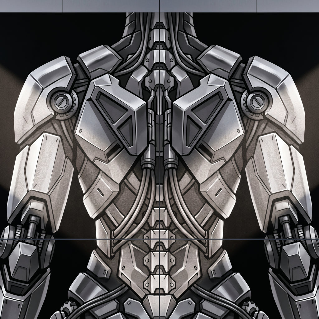 AURORA | Minimalist Cybernetic Female Sci-Fi Concept Art | Multi-Print Luxury Wall Art
